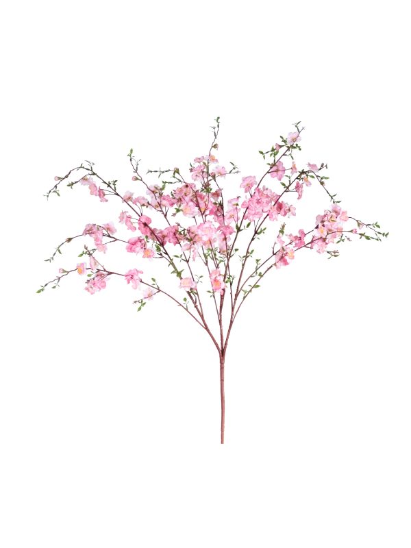 Peach Tree • Artificial Spray with 108 flowers • Pink Flowers • H. 100 cm