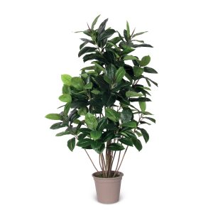Ficus Elastica Artificiale • Verde • Tronco Real Touch • H. 150 cm