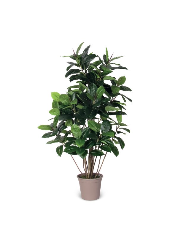Ficus Elastica Artificiale • Verde • Tronco Real Touch • H. 150 cm