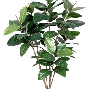 Artificial Ficus Elastica • Green • Trunk Real Touch • H. 120 cm