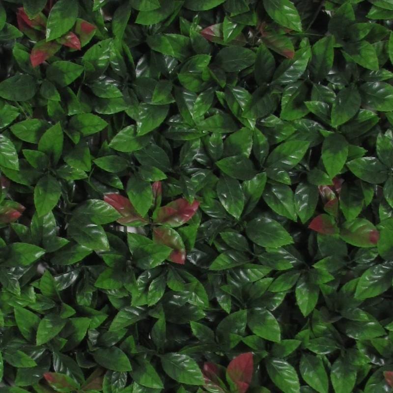 Siepe Artificiale PHOTINIA cm 50x50 in mattonelle - Verdevip