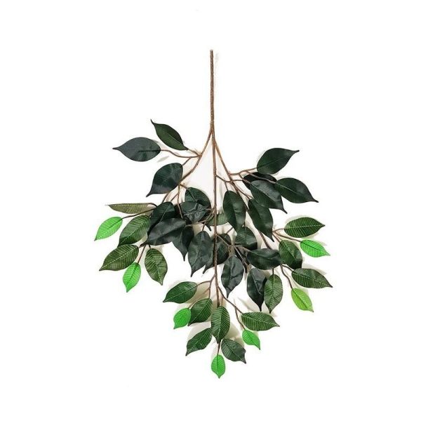 Ramo Ficus Artificiale Normal verde, ramo con 42 foglie.