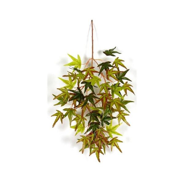 Ramo Acero Artificiale autunnale, ramo con 48 foglie mini, cm. 49