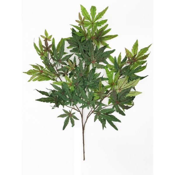 Ramo Acero Artificiale Verde, ramo con 54 foglie cm. 55