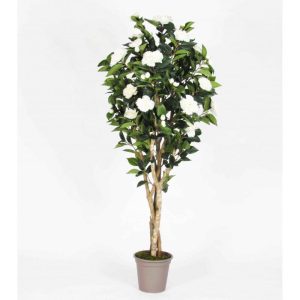 camelia artificiale luxe con fiori bianchi