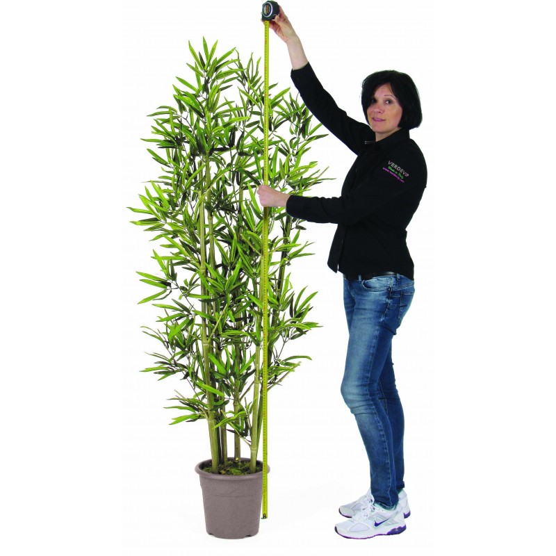 Bambu artificiale Large, 6/7 canne naturali - Verdevip