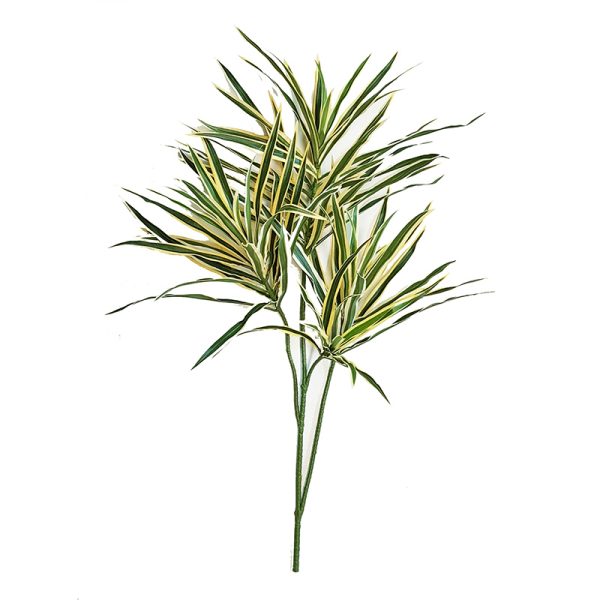 Dracaena Reflexa • 4 Artificial Sprays with 88 leaves • Variegated • H cm 80