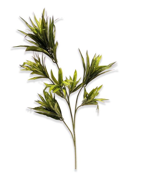 Dracaena Reflexa • 4 Artificial Sprays with 120 leaves • Variegated • H cm 90