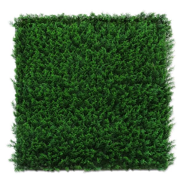 Cipresso • Siepe Artificiale • Verde • cm 100x100 • UVR • Mattonelle