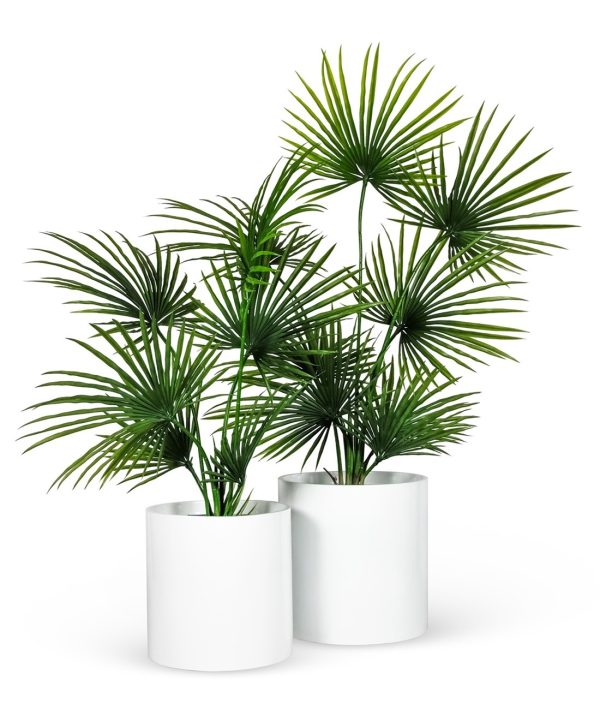 Vaso CYLINDER • Laccato Lucido • Bianco - immagine 2