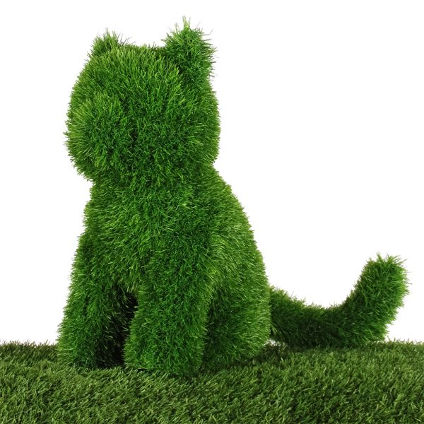 Gatto Seduto • In erba sintetica • UVR - immagine 2